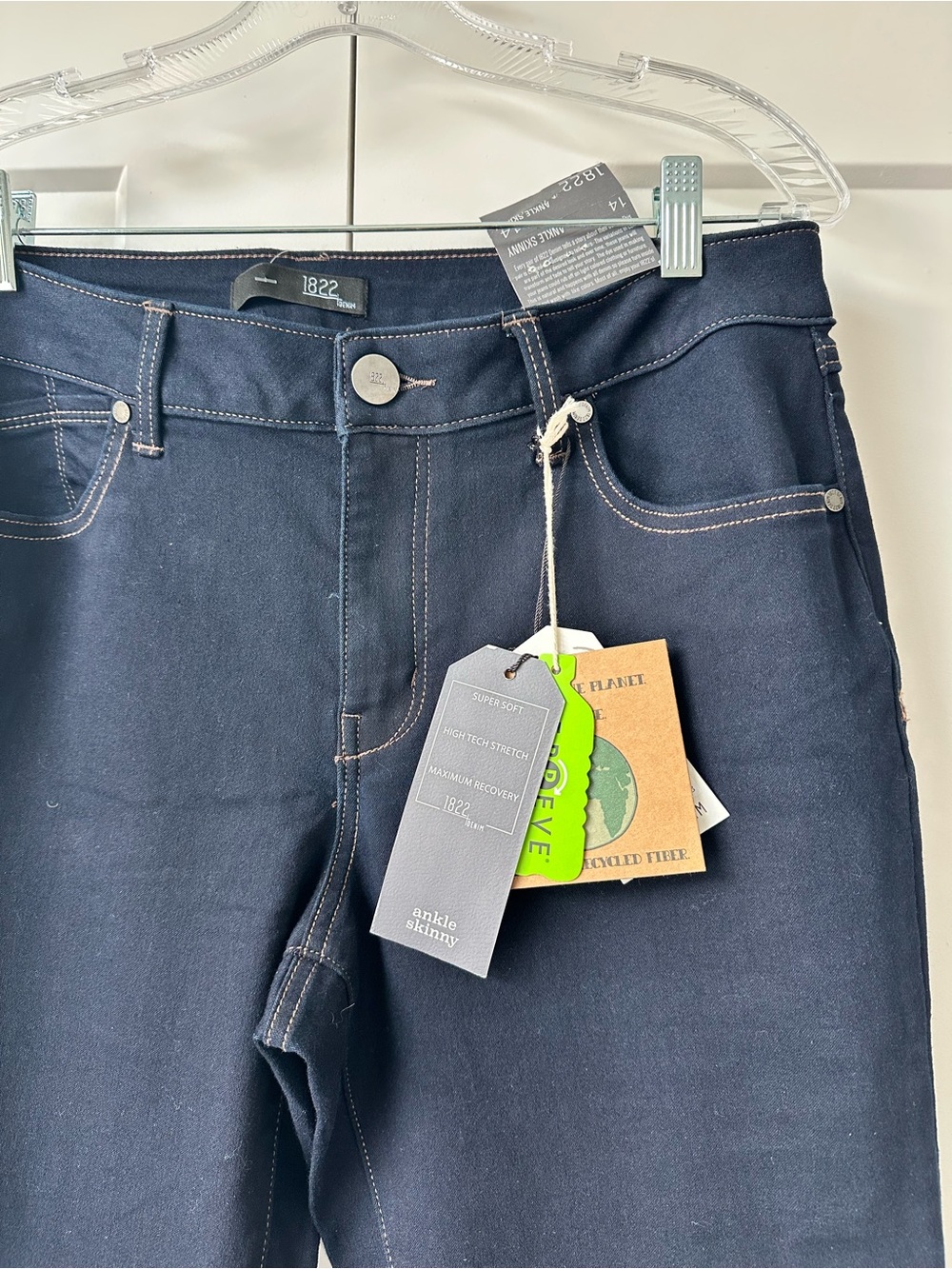 1822 ankle skinny dark rinse size 14 - Picture 2 of 5